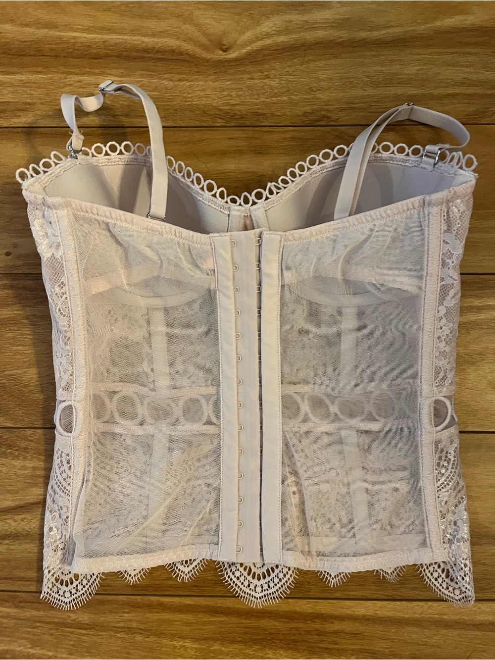 Victoria's Secret Blush Lace Bustier Top - Picture 3 of 3